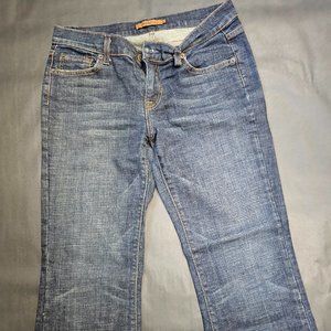 ARDEN B. Santa Monica Cropped Wide Leg Dark Denim Blue Jean- Size 8